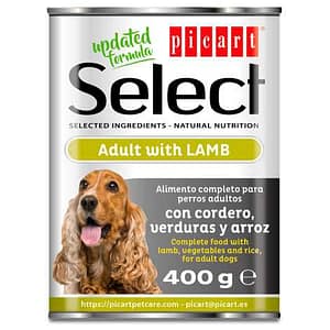 Picart Select - Alimento em patê para cão adulto - Cordeiro, vegetais e arroz