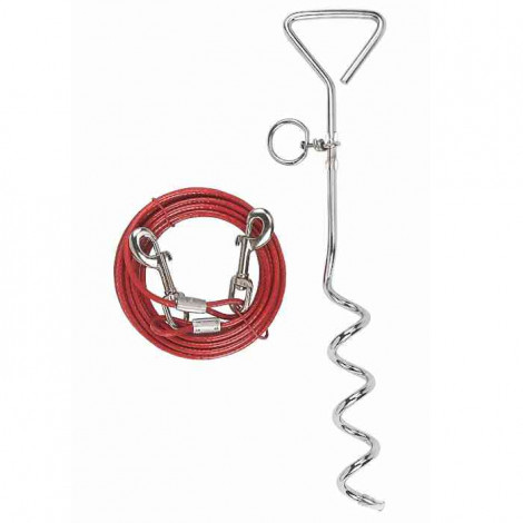 Estaca espiral com cabo de aço - Kerbl